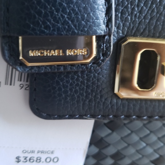 Michael Kors Karson Denim/Navy Blue Mini Satchel - Picture 5 of 7